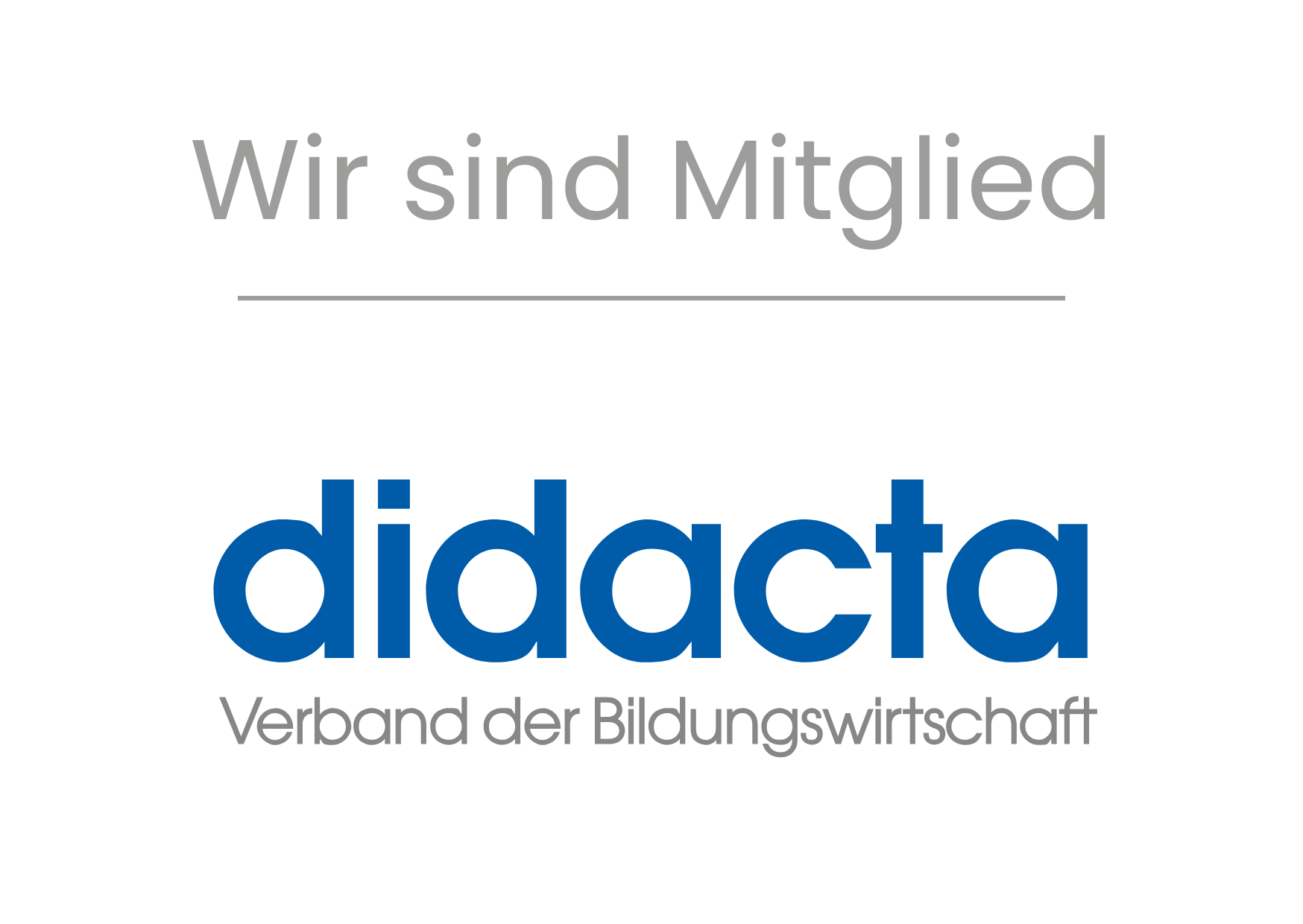 Wir sind Mitglied im Didacta Verband der Bildungswirtschaft